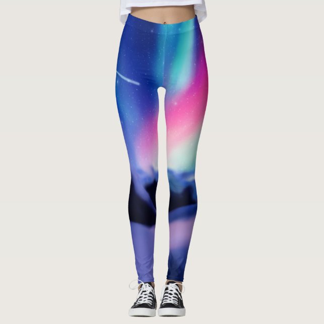 Eine Million Aurora-Träume Leggings (Vorderseite)