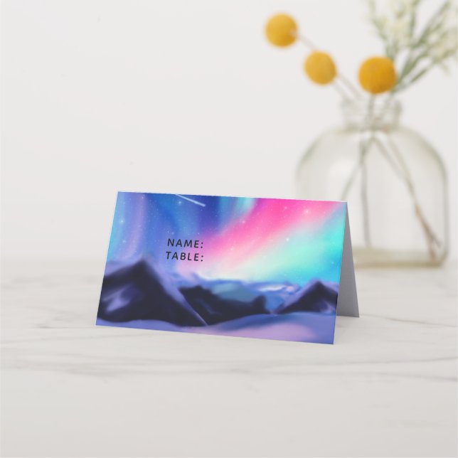 Eine Million Aurora-Träume Platzkarte (Vorderseite)