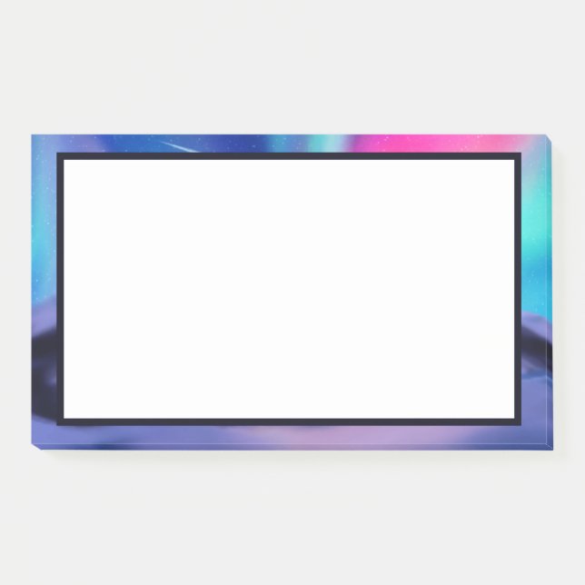Eine Million Aurora Träume Post-it Klebezettel (Vorderseite)