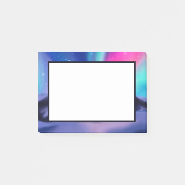 Eine Million Aurora Träume Post-it Klebezettel (Vorderseite)