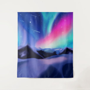 Eine Million Aurora Träume Wandteppich