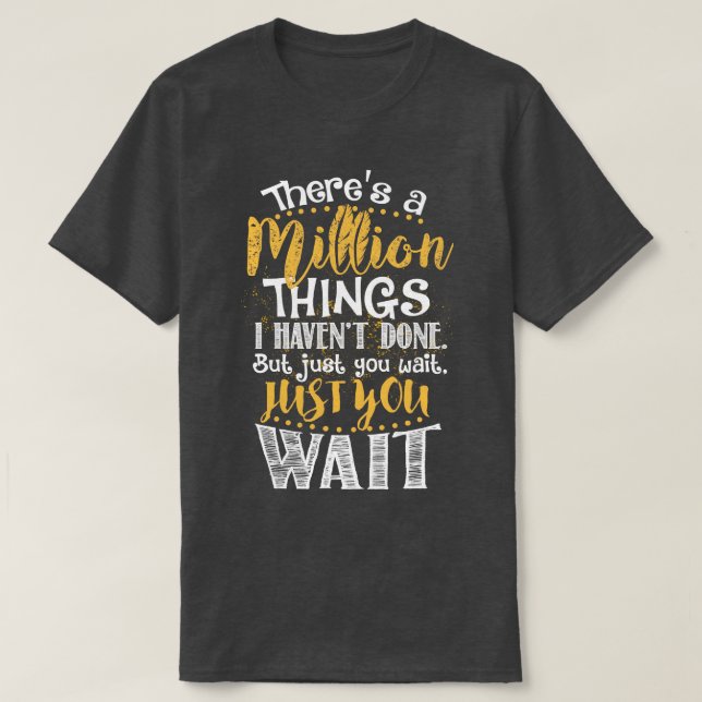 Eine Million Dinge T-Shirt (Design vorne)