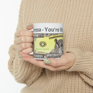 Eine Million Dollar Kaffee Tasse Cup