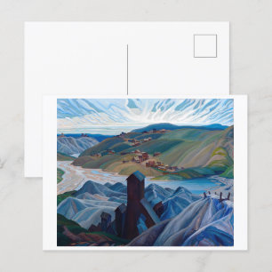 Eine Mine aus Nordsilber Franklin Carmichael Postkarte