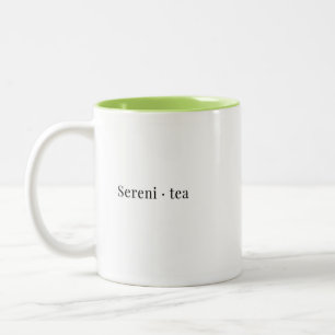 Eine Minimalistische Tea-Tasse Zweifarbige Tasse