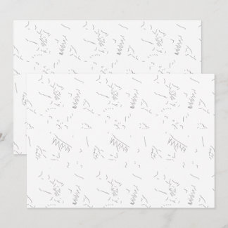 Eine minimalistische, weiße Linie Skizze zeigt ein Einladung