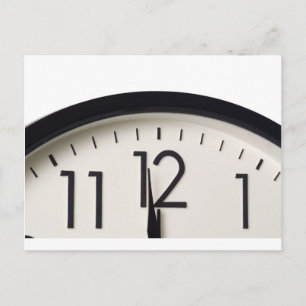 Eine Minute bis Mitternacht Postkarte