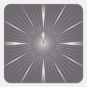 eine Minute Quadratischer Aufkleber