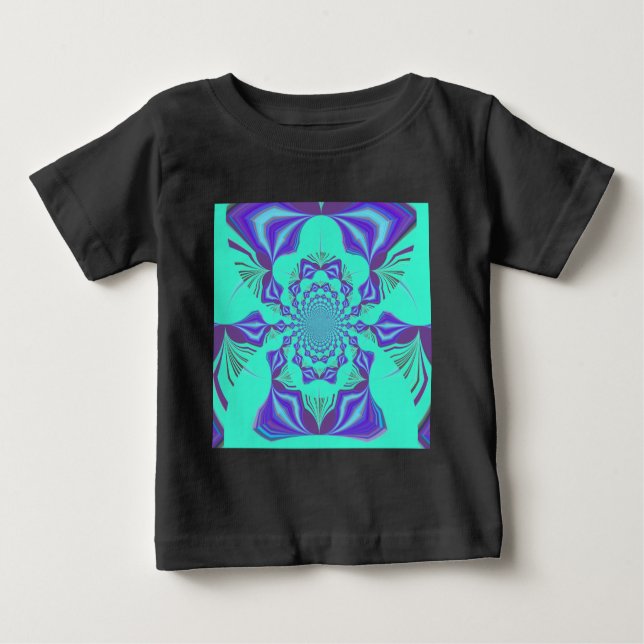 Eine Mischung aus Kaleidoskop und Mandala Art! Baby T-shirt (Vorderseite)
