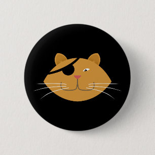 Eine mit Augen Katze Button