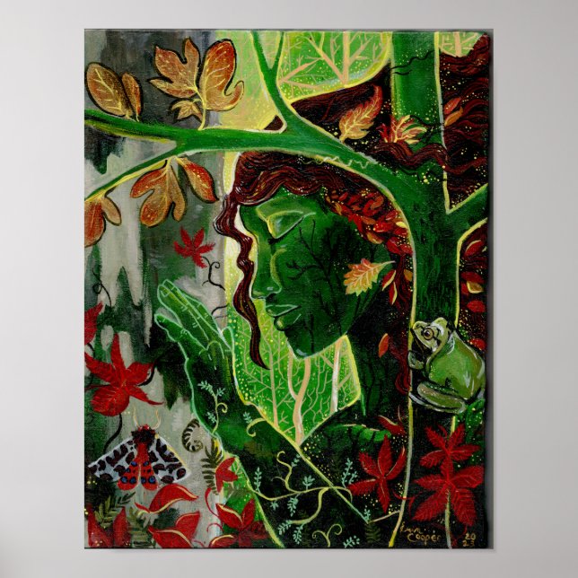 Eine mit den Bäumen Dryad Poster (Vorne)