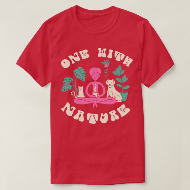 Eine mit der Natur T-Shirt (Design vorne)