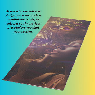 Eine mit Universum und Mandala Yogamatte