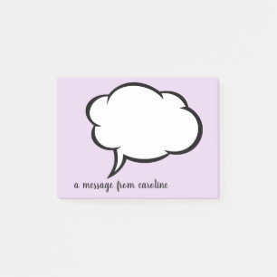 eine Mitteilung von: Personalisiert Post-it Klebezettel