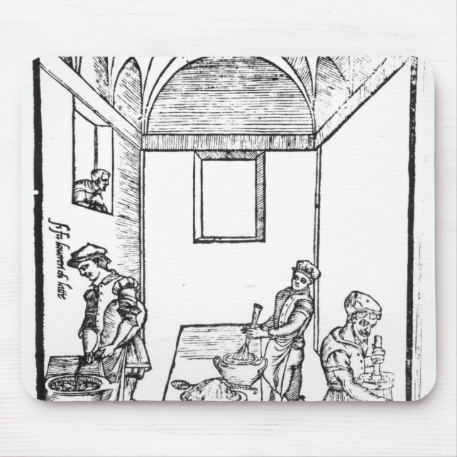 Eine mittelalterliche Küche Mousepad (Vorne)