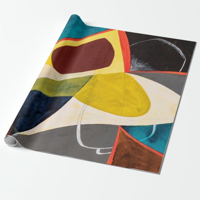 Eine moderne Abstrakte Aquarellmalerei. Geschenkpapier (Ungerollt)