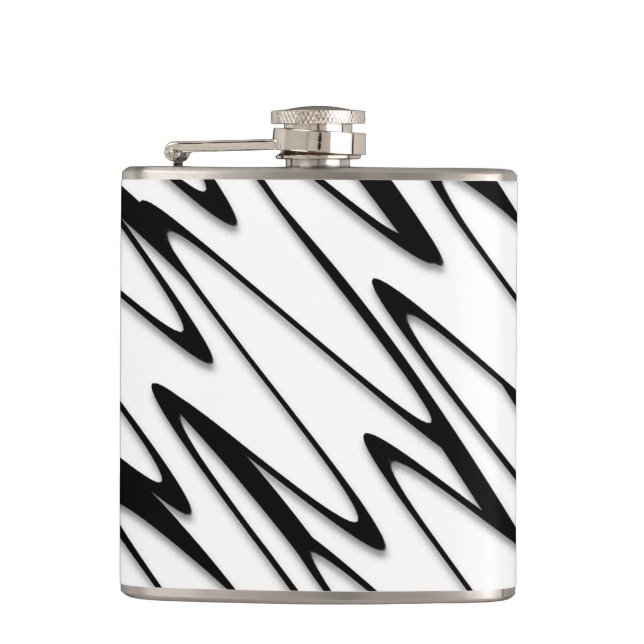 Eine moderne Abstrakte Bauweise Flachmann (Vorderseite)