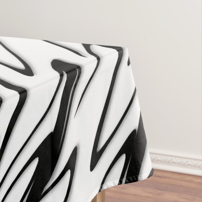Eine moderne Abstrakte Bauweise Tischdecke (Beispiel)