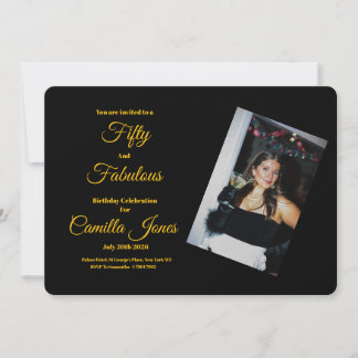 Eine moderne, individuelle Einladung zum 50. Gebur