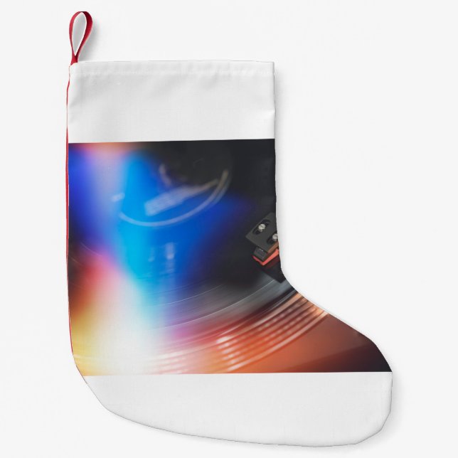 Eine moderne Turntable, um Musik auf der Audiodisk Kleiner Weihnachtsstrumpf (Vorderseite)