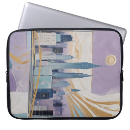 Eine Mondstadtlandschaft Laptopschutzhülle