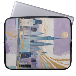 Eine Mondstadtlandschaft Laptopschutzhülle