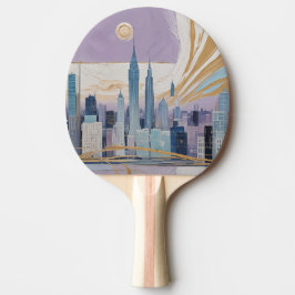 Eine Mondstadtlandschaft Tischtennis Schläger