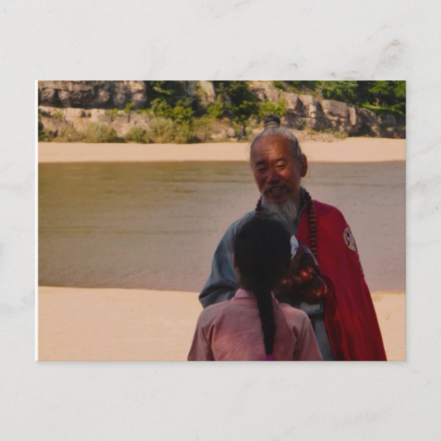 Eine Monk's Advice Postkarte (Vorderseite)