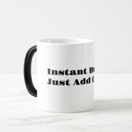 Eine morfische Kaffeetasse schwarzen Griff