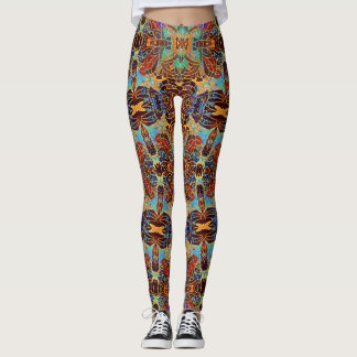 Eine Motte fliegt zwischen Neruda und Woolf Leggin Leggings