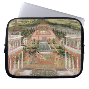 Eine Mughal Prinzessin in ihrem Garten (Gouache Laptopschutzhülle