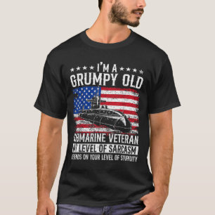 Eine mürrische alte U-Boot-Veteranen-Flagge USA U- T-Shirt