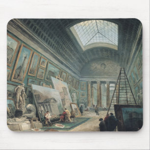 Eine Museums-Galerie mit alter römischer Kunst Mousepad