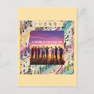 EINE MUSIK LANDSCAPE-Postkarte Postkarte