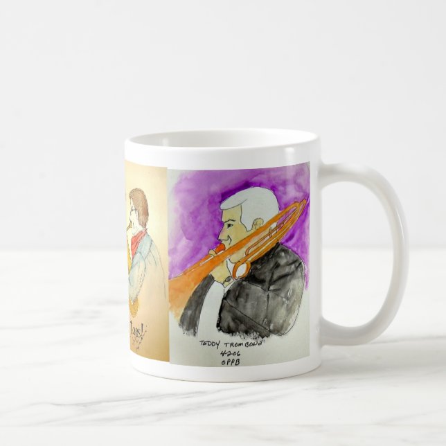 Eine musikalisch entworfene Schale Kaffeetasse (Rechts)