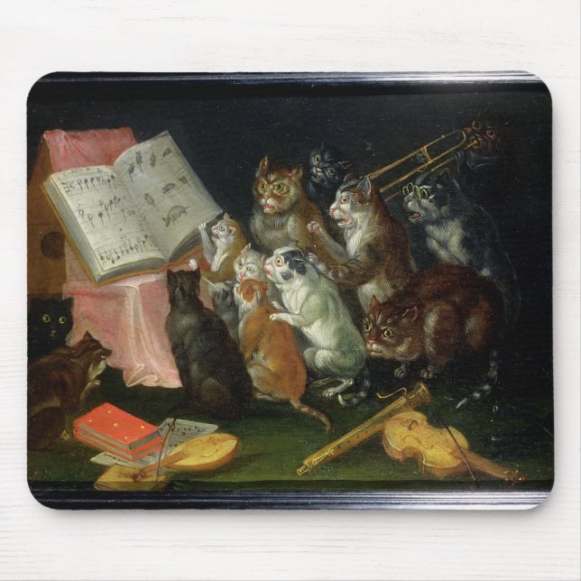 Eine musikalische Ansammlung der Katzen Mousepad (Vorne)