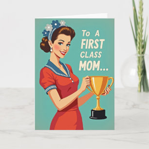 Eine Mutter der ersten Klasse Auszeichnungskarte Karte