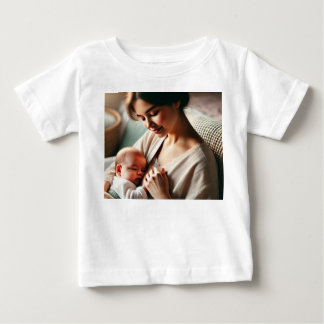 Eine Mutter, die ihr Baby knuddelt T-shirt