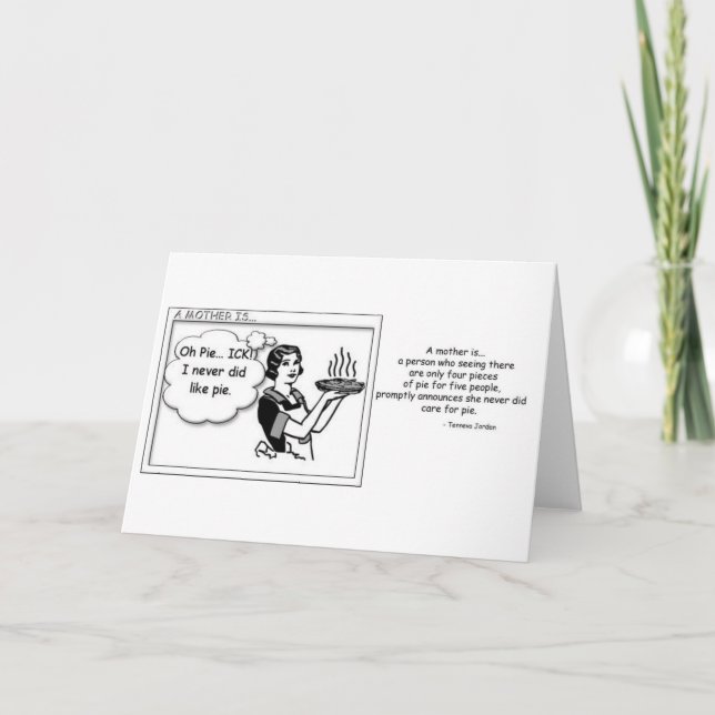 Eine Mutter ist… Karte (Vorderseite)