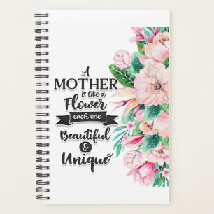 Eine Mutter ist wie ein Geschenk für Blume, ein Mu Planer