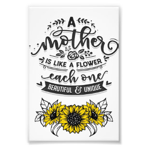 Eine Mutter ist wie eine Blume, ein Niedliches Mut Fotodruck