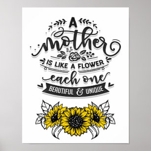 Eine Mutter ist wie eine Blume, ein Niedliches Mut Poster