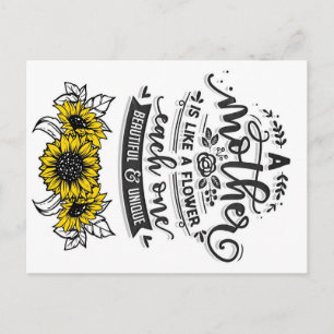 Eine Mutter ist wie eine Blume, Süßes Muttertagsge Postkarte