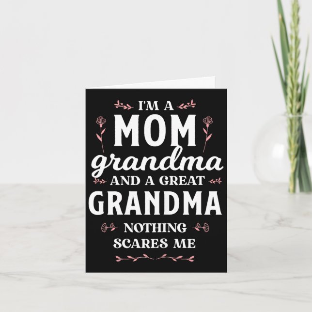Eine Mutter Oma &amp; Urgroßmutter lustiger Mutter Karte (Vorderseite)