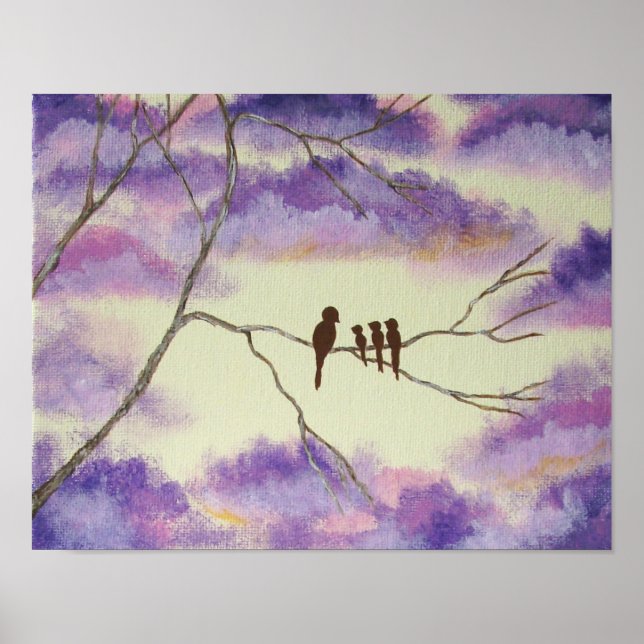 Eine Mutter segnet Poster aus Original drucken (Vorne)