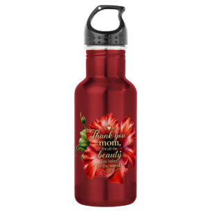 Eine Mutterliebe Florale Muttertagsgrüße Edelstahlflasche