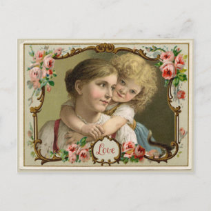 Eine Mutterliebe Vintage-Reproduktions-Postkarte Postkarte