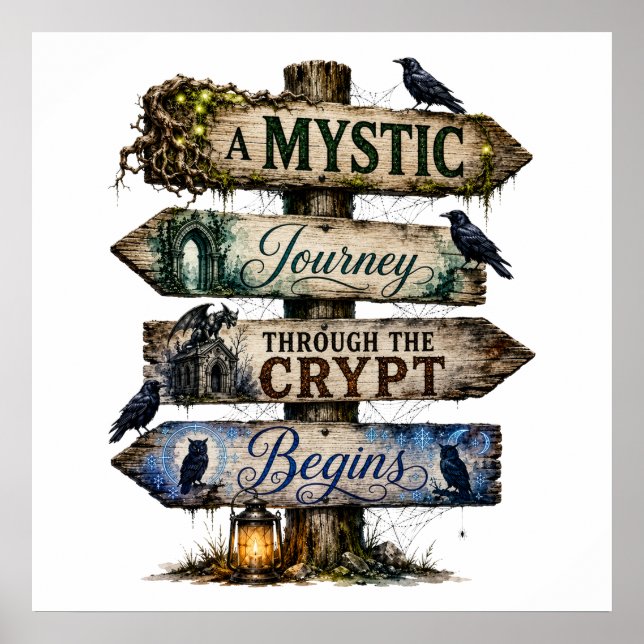 Eine mystische Reise durch die Krypta beginnt  Poster (Vorne)