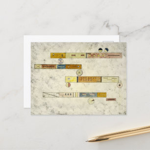 Eine nach der anderen von Wassily Kandinsky Feiertagspostkarte