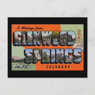 Eine Nachricht aus Glenwood Springs Colorado Postkarte
